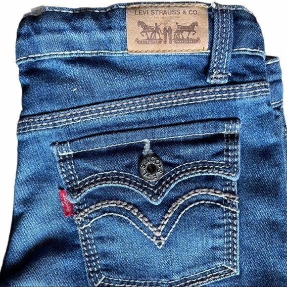 Levi’s Girl's Skinny Jeans with Classic Fit -14Reg - Picture 2 of 16